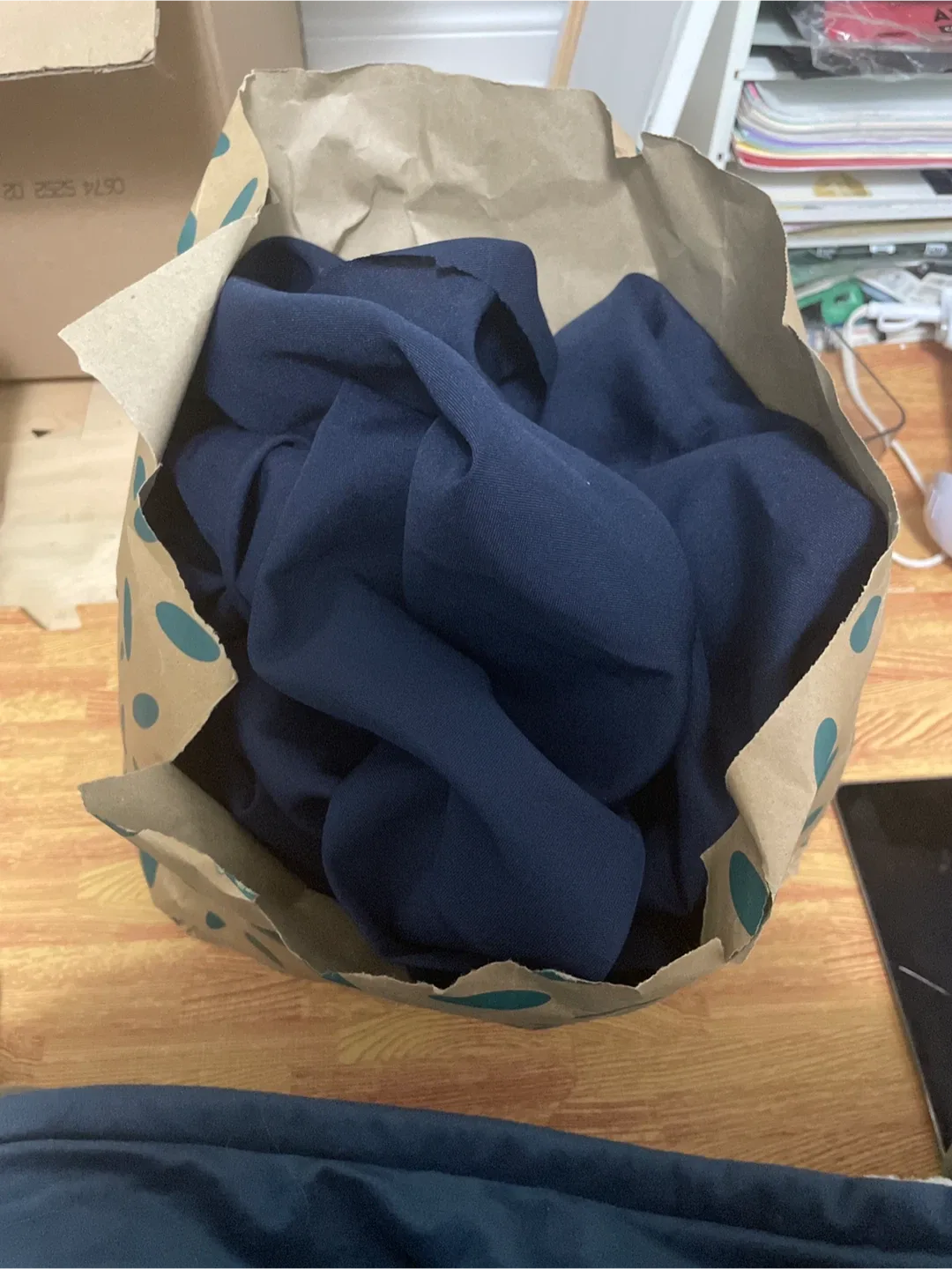 6 yards of Suit Fabric - Navy Blue