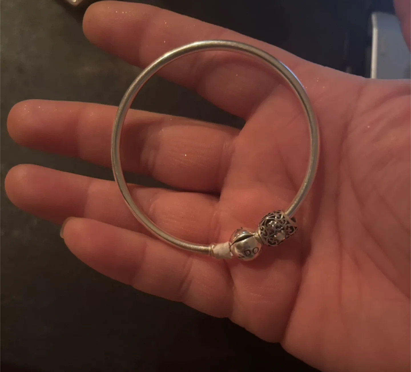 Pandora Bangle Bracelet with Charms