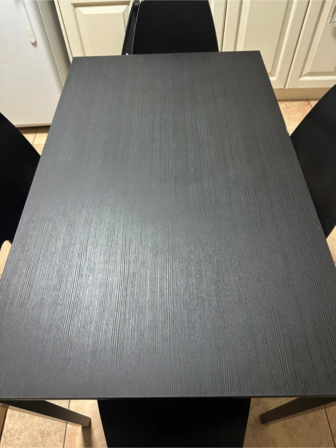 $130 IKEA Dining Table and Chairs - Black