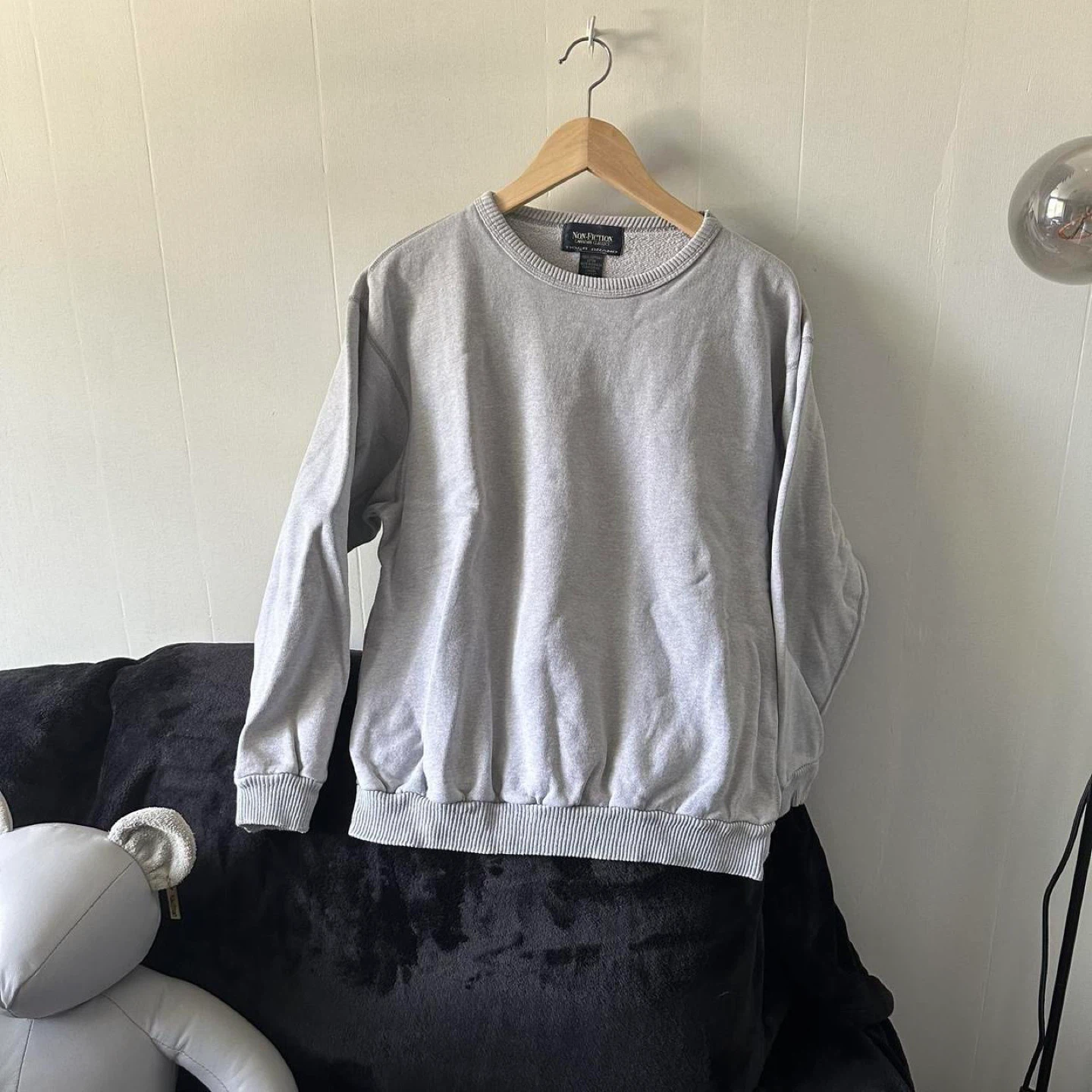 Grey crewneck pullover sweatshirt - photo 2