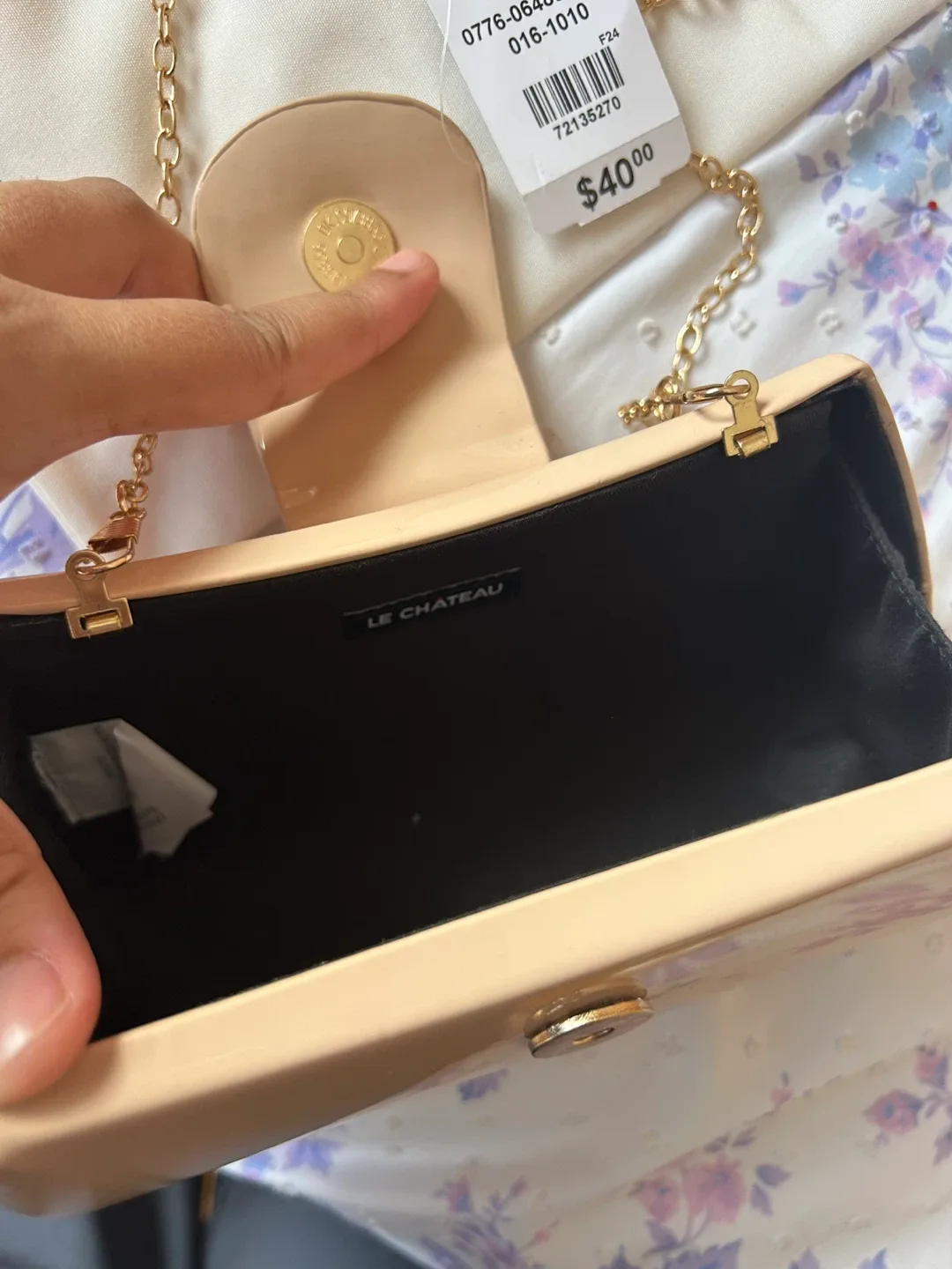 Le Chateau Clutch Purse Beige (BRAND NEW WITH TAG BNWT) image indicator(2)