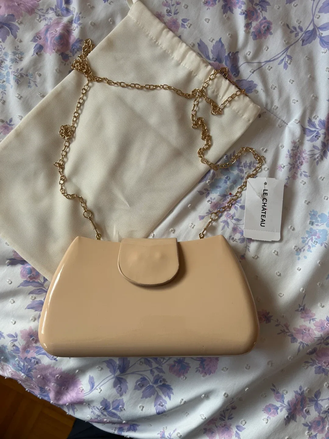 Le Chateau Clutch Purse Beige (BRAND NEW WITH TAG BNWT)