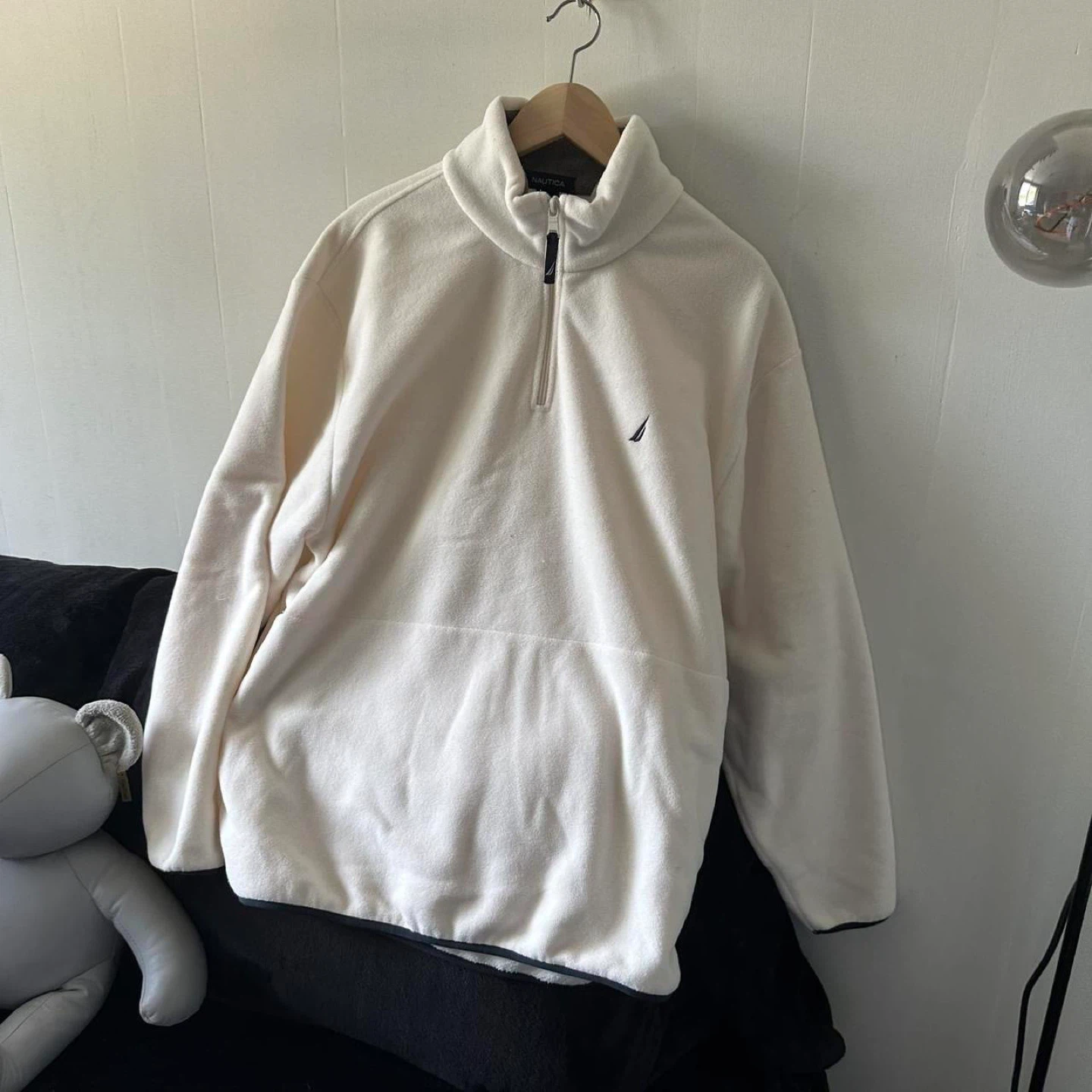 Nautica Cream Quarter-Zip Fleece Pullover - photo 4
