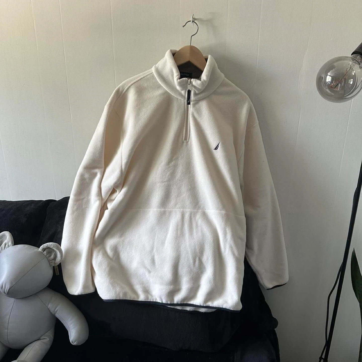 Nautica Cream Quarter-Zip Fleece Pullover - photo 5