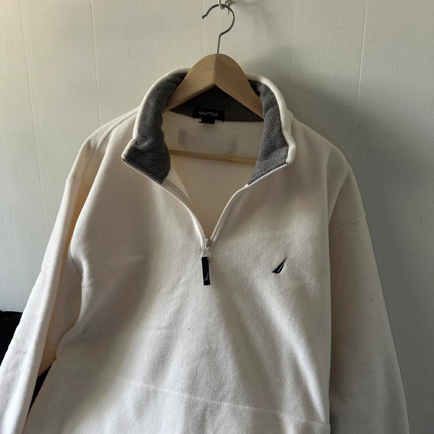 Nautica Cream Quarter-Zip Fleece Pullover - photo 2
