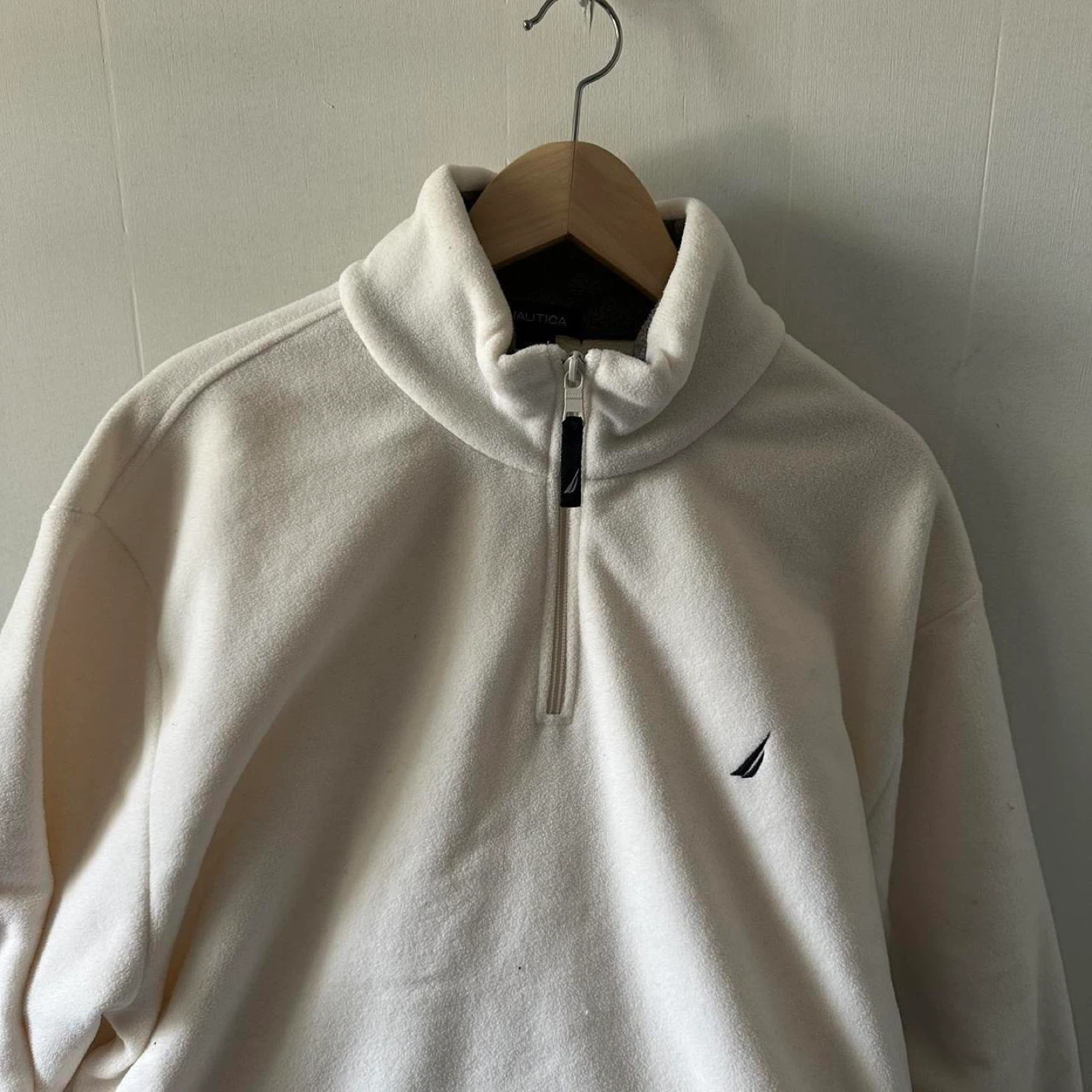 Nautica Cream Quarter-Zip Fleece Pullover - photo 3