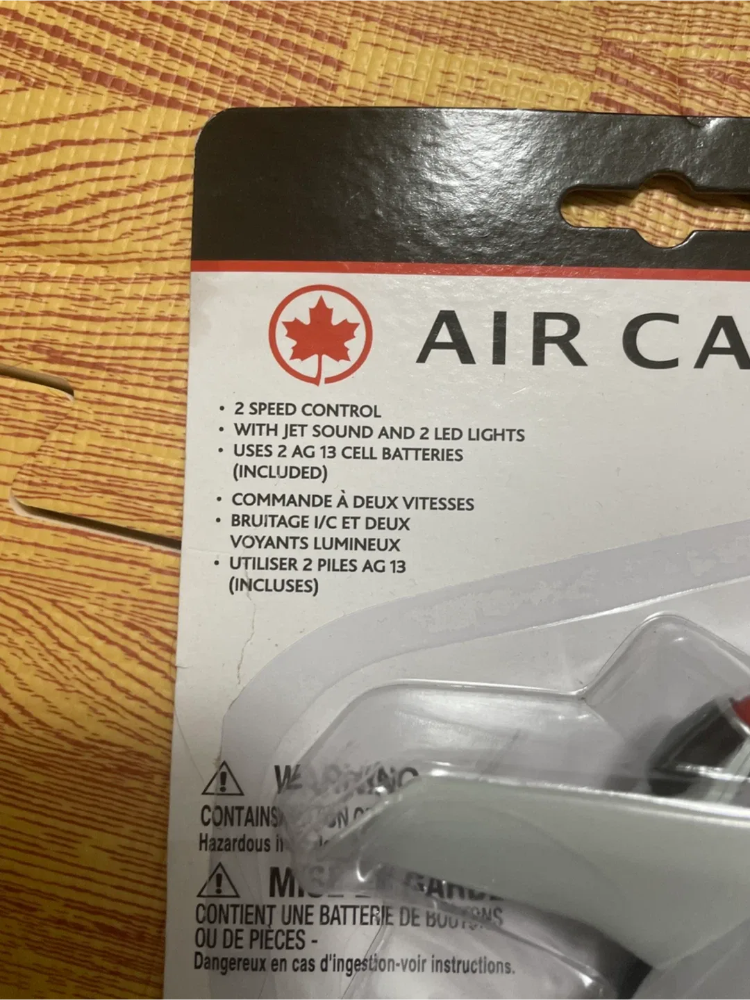 New Air Canada Toy Airplane with Lights & Sound image indicator(3)