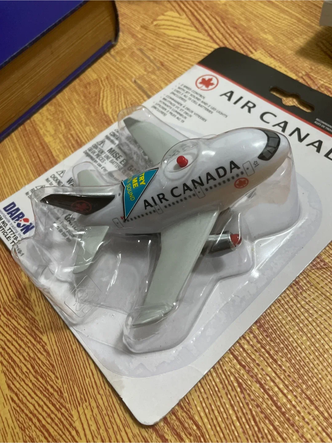 New Air Canada Toy Airplane with Lights & Sound image indicator(2)