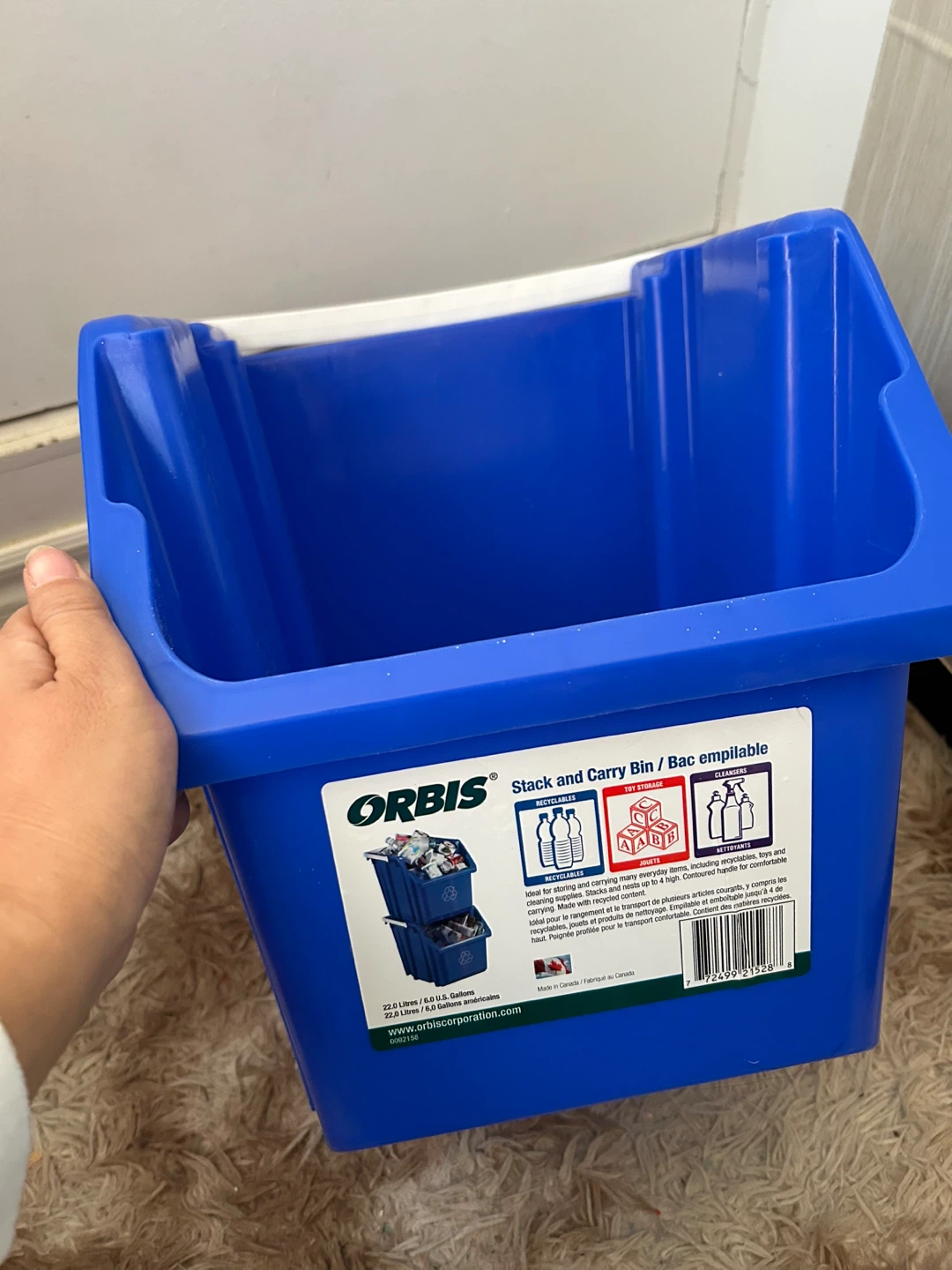 Orbis Stack and Carry Bin - Blue - photo 4