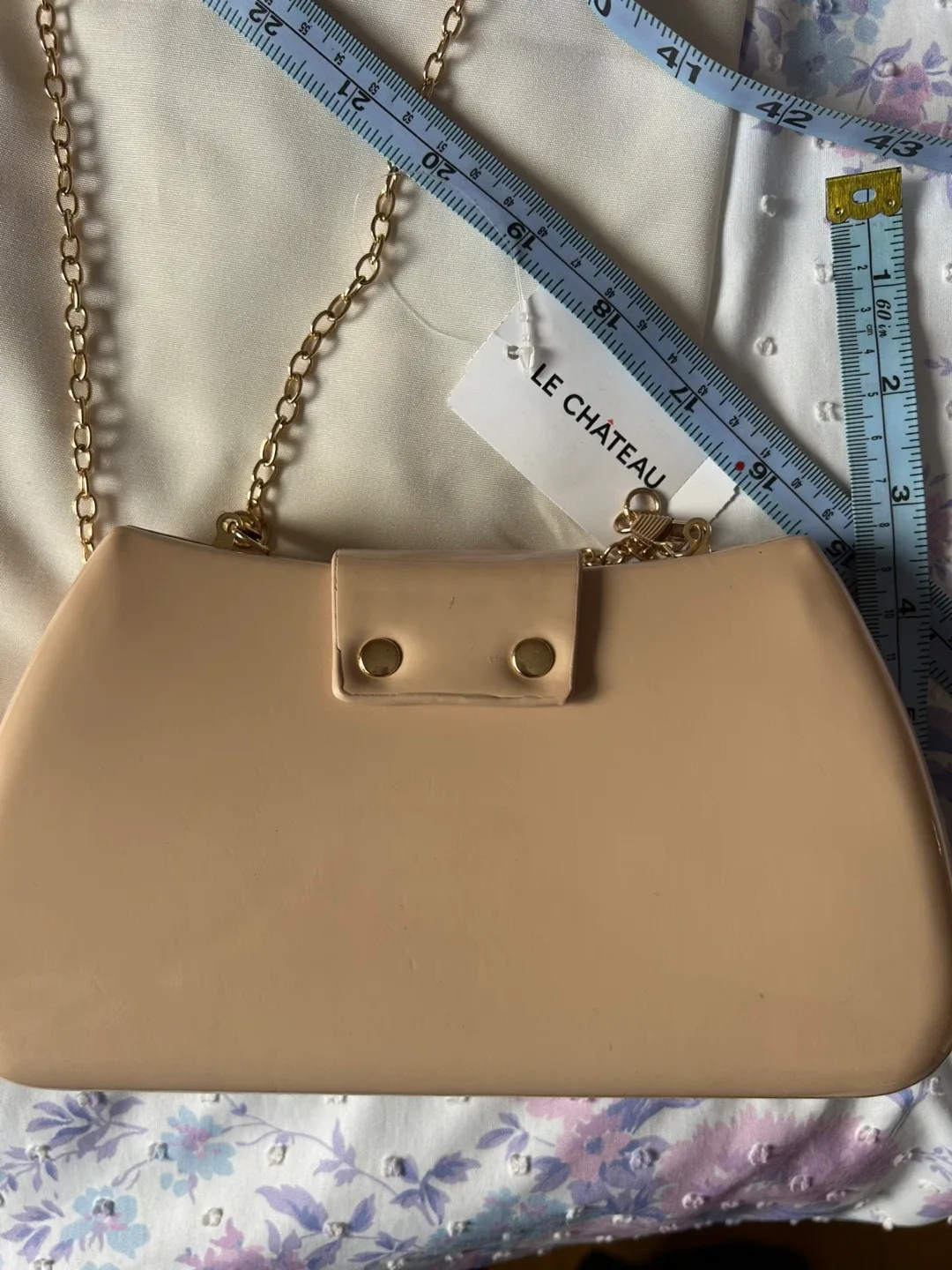 Le Chateau Clutch Purse Beige (BRAND NEW WITH TAG BNWT) image indicator(4)