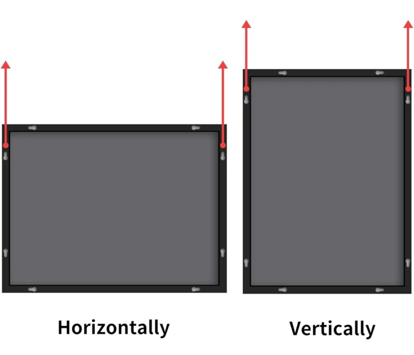 New Mirror Black Metal Frame 20”x28” image indicator(4)