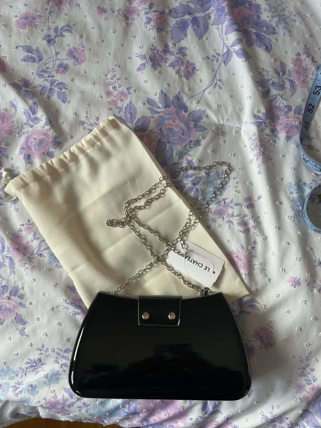 Le Chateau Black Clutch Purse (BRAND NEW WITH TAG BNWT) image indicator(3)