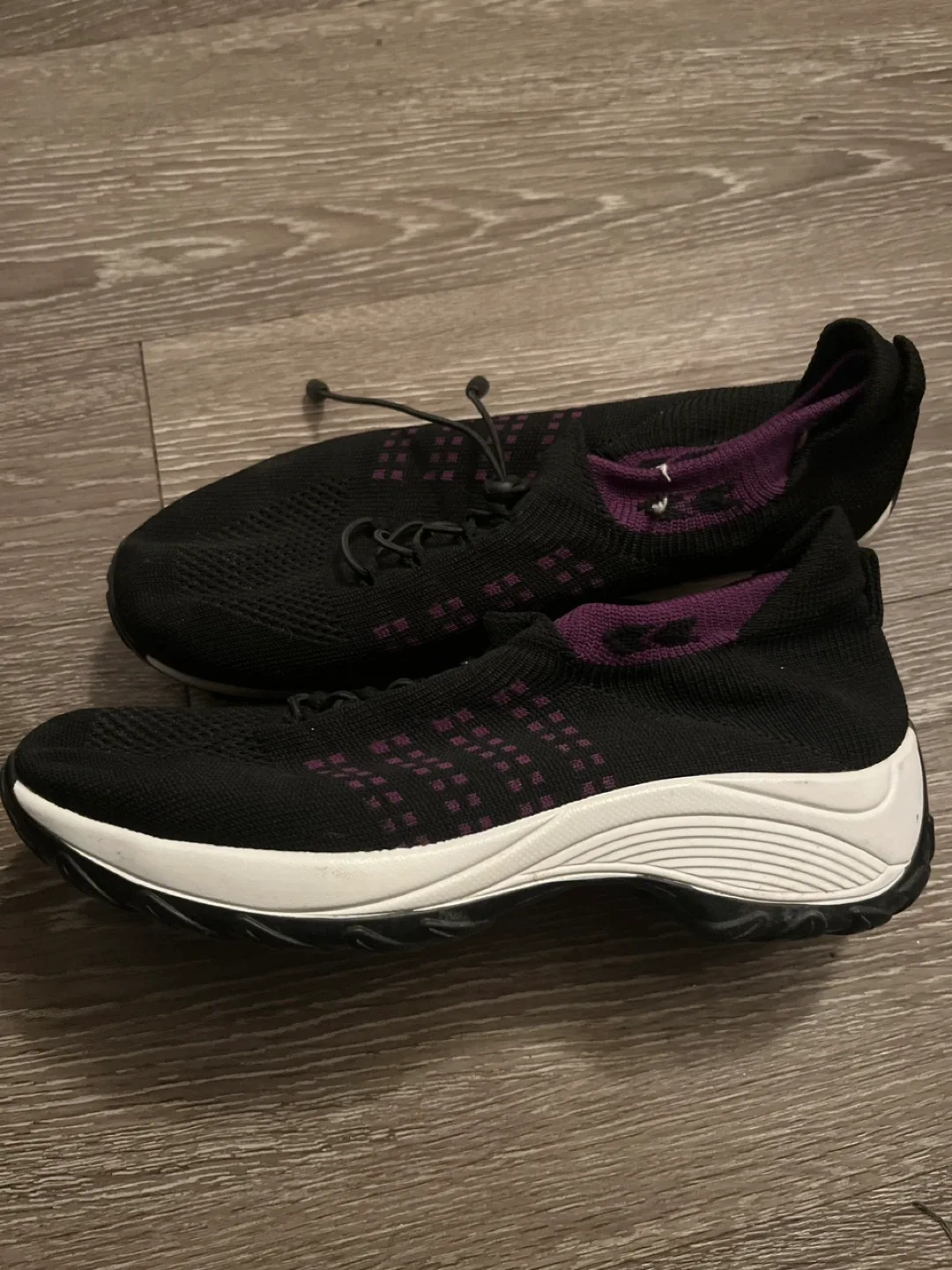 Black Knit Sneakers