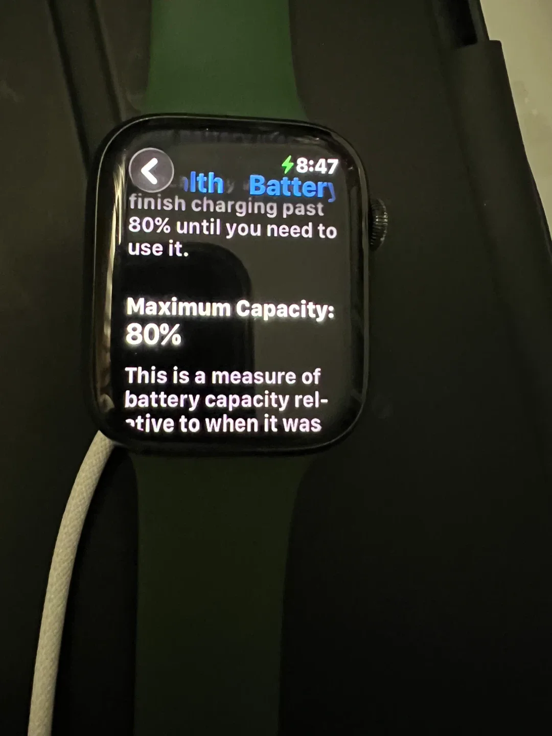Apple Watch Series 7 45mm Green Aluminum Case image indicator(8)