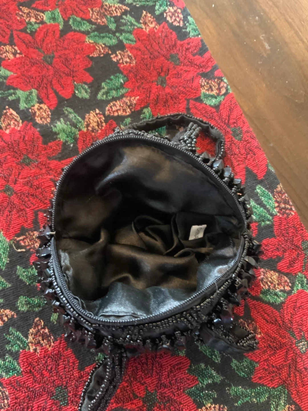 Beaded Black Evening Bag - photo 2