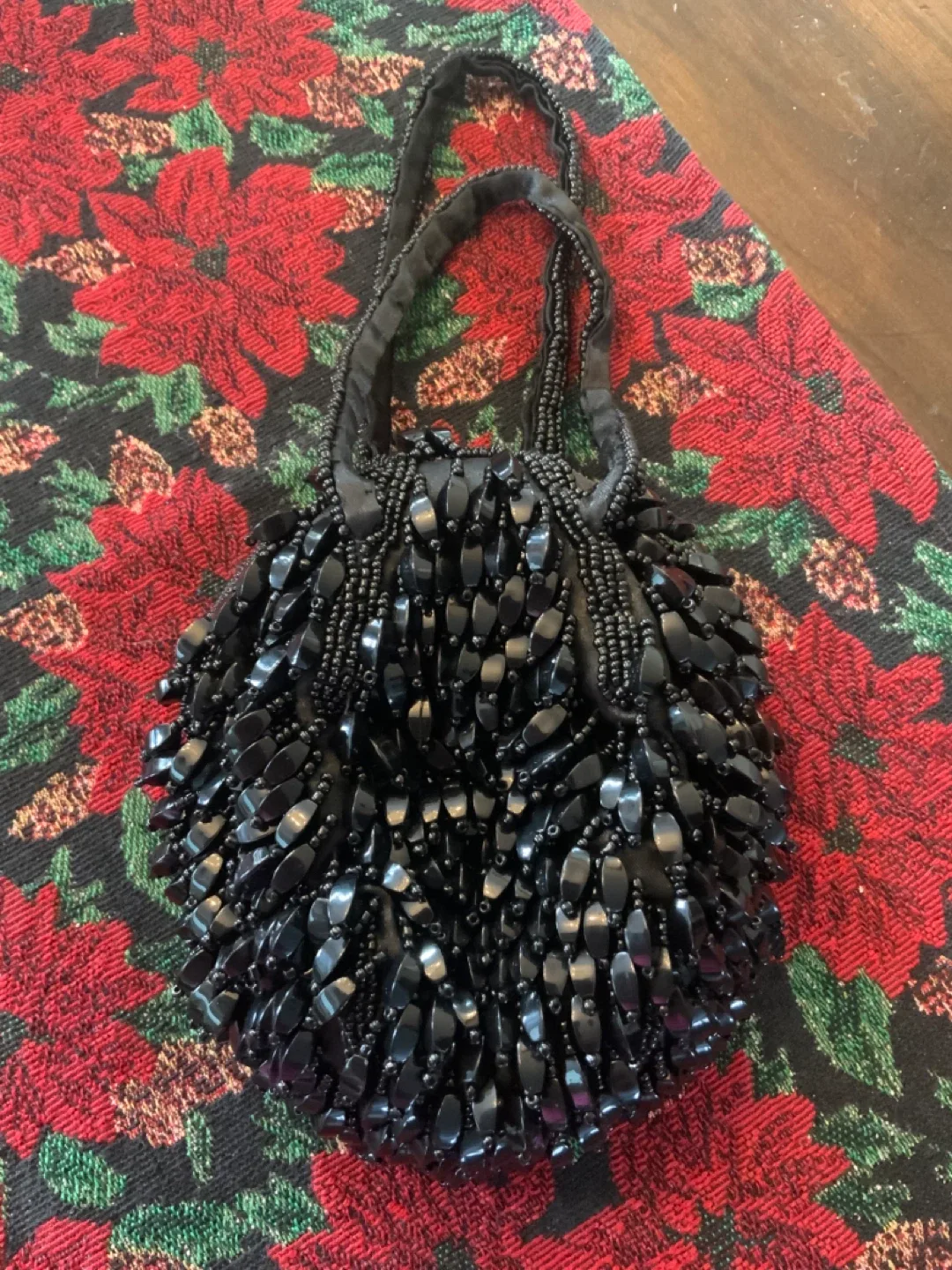 Beaded Black Evening Bag