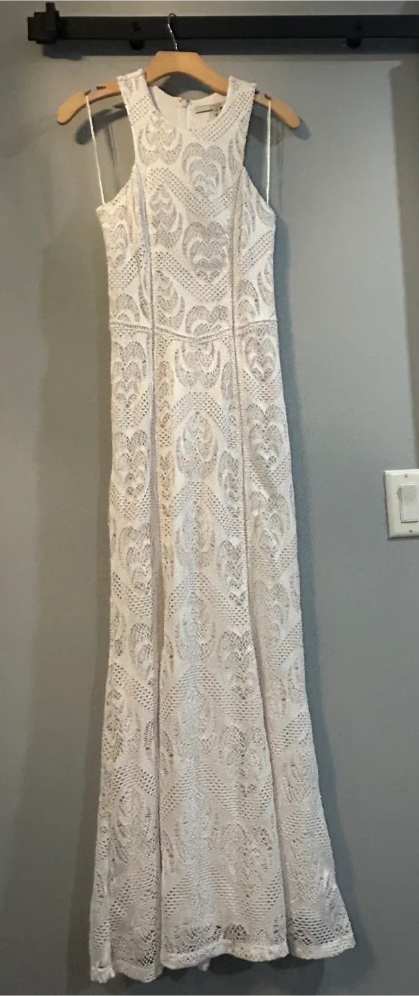 Guess White Lace Dress - Size M