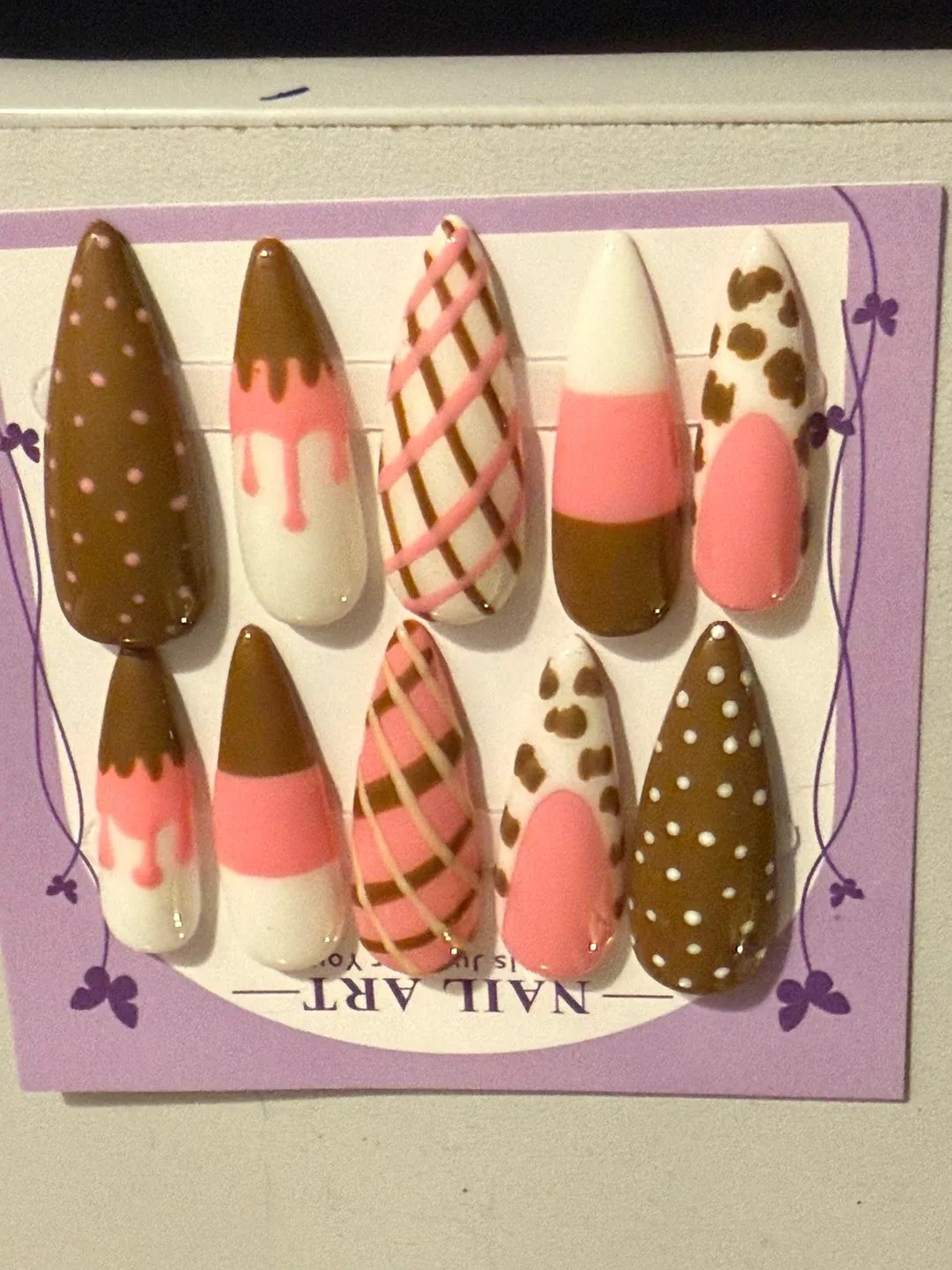 Press-On Nail Art Set - New!