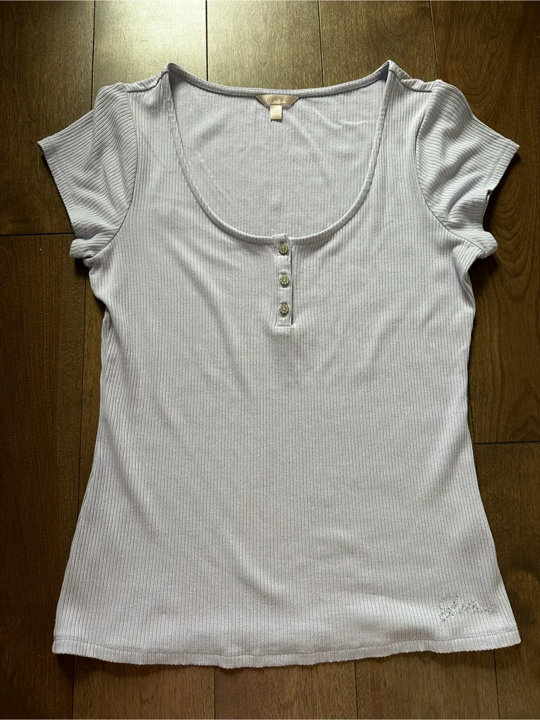 Guess Ribbed T-Shirt - Size L