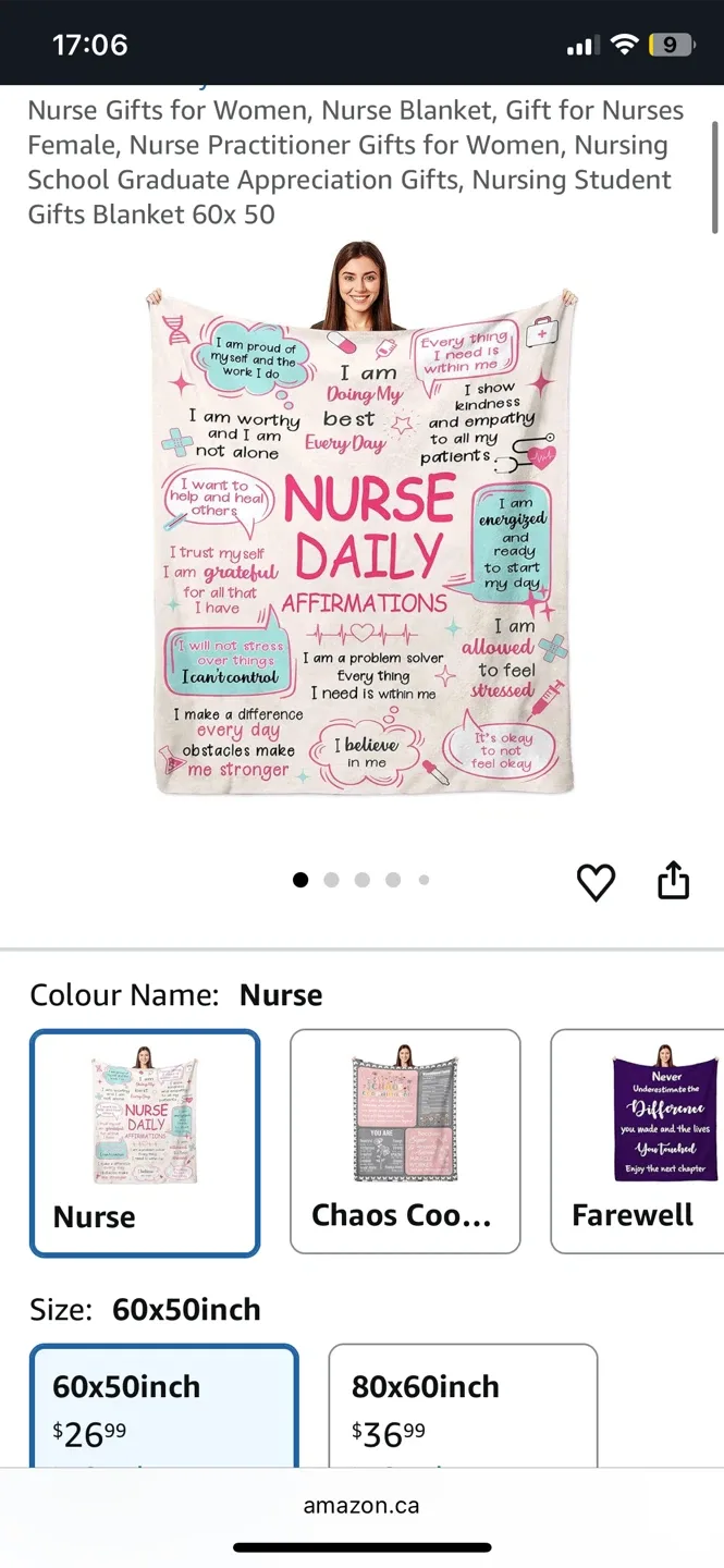 Nurse Blanket, 60x50 inch