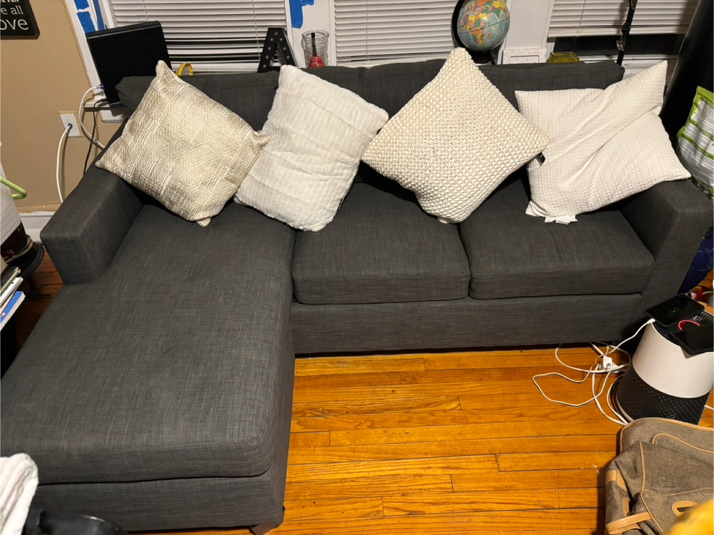 Gray Sectional Sofa new - photo 2