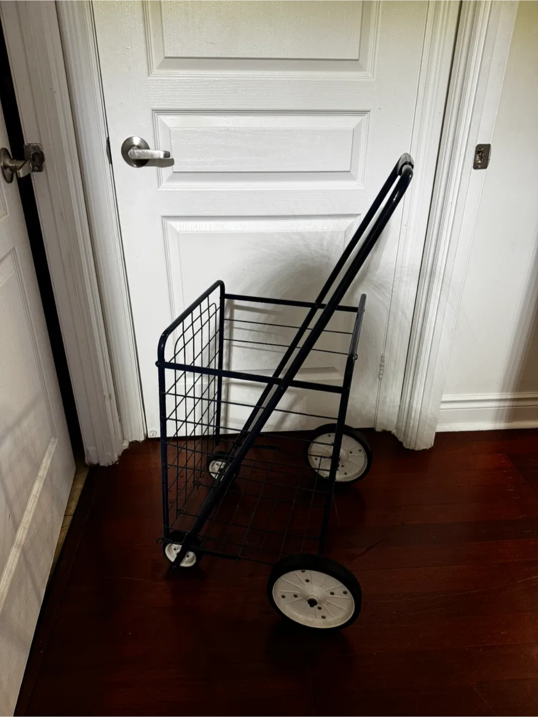 Folding Shopping Cart - Blue