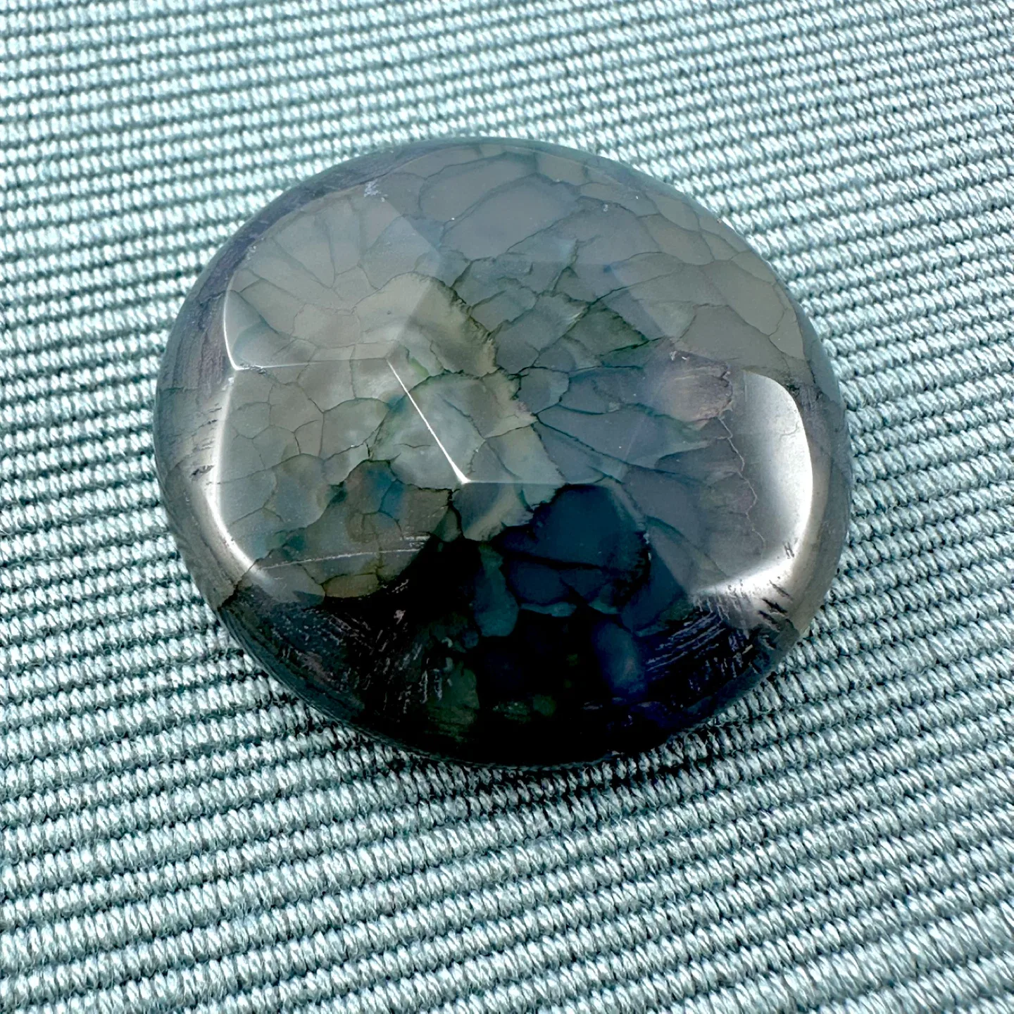 New faceted blue geode pendant