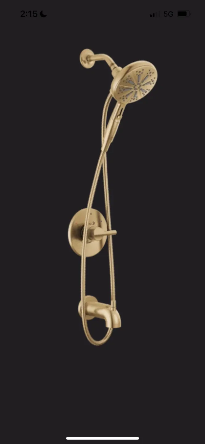 New Delta Champagne Bronze Shower Head