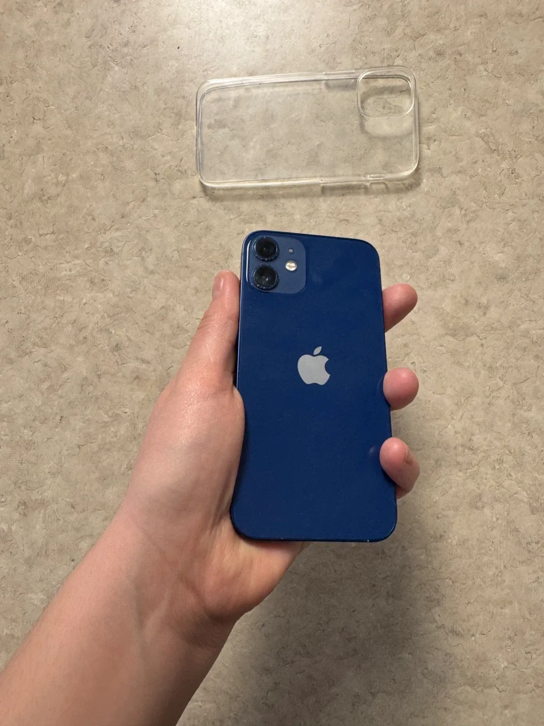 iPhone 12 mini 128GB Blue + Case %100 battery health