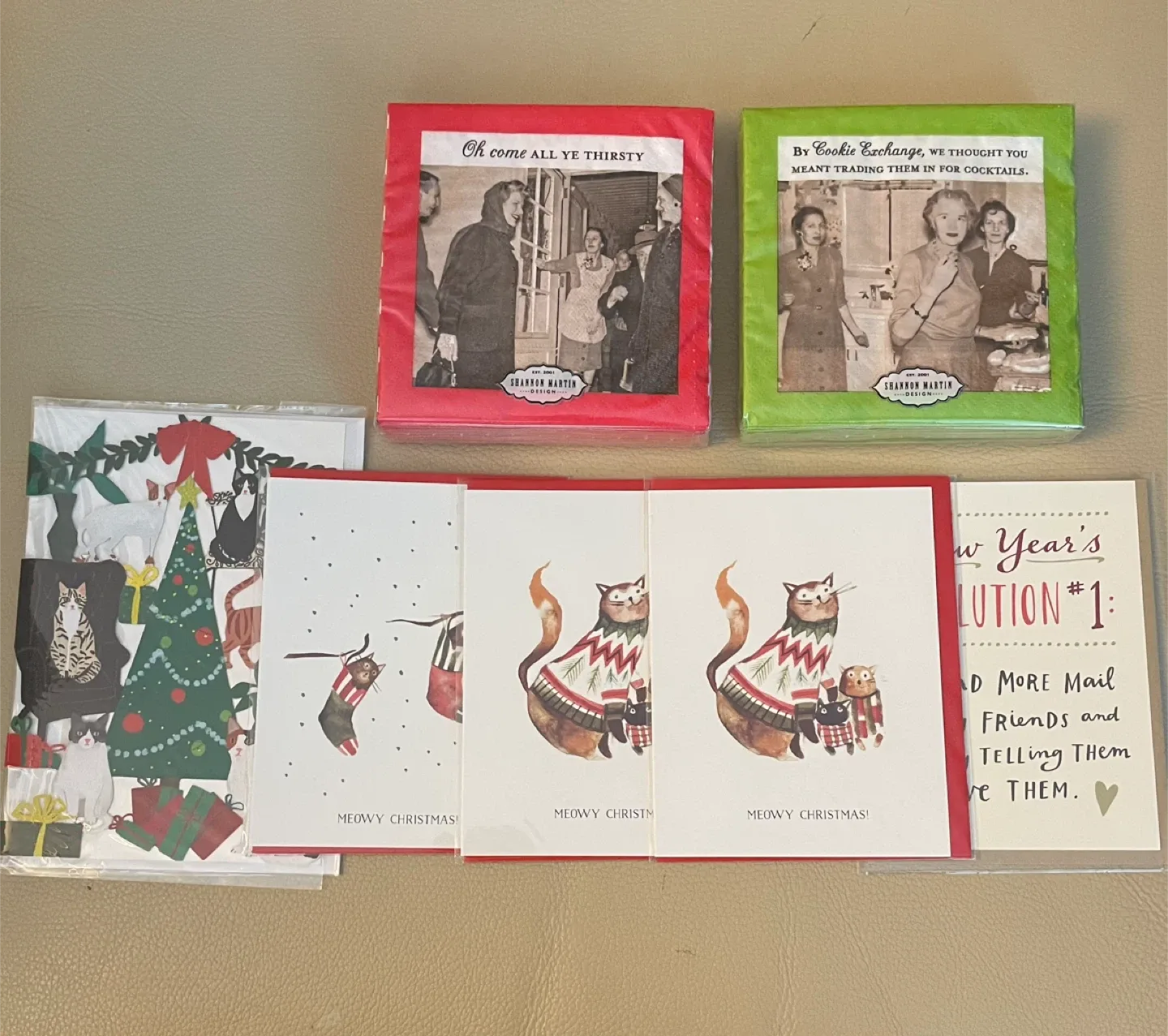 Shannon Martin Christmas Cards & Napkin Bundle NEW