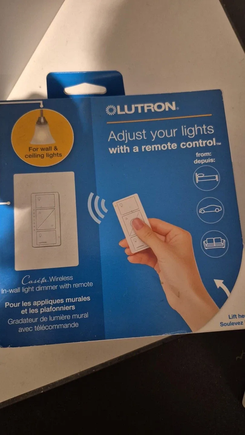 New Lutron Caseta Wireless In-wall Dimmer with Remote