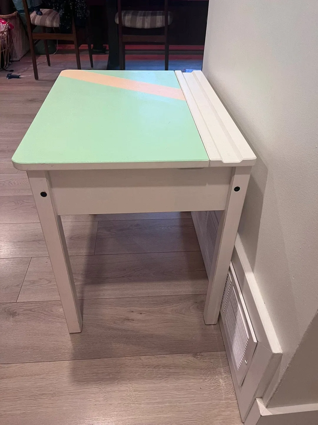 Kids' Desk - White, Green & Peach image indicator(2)