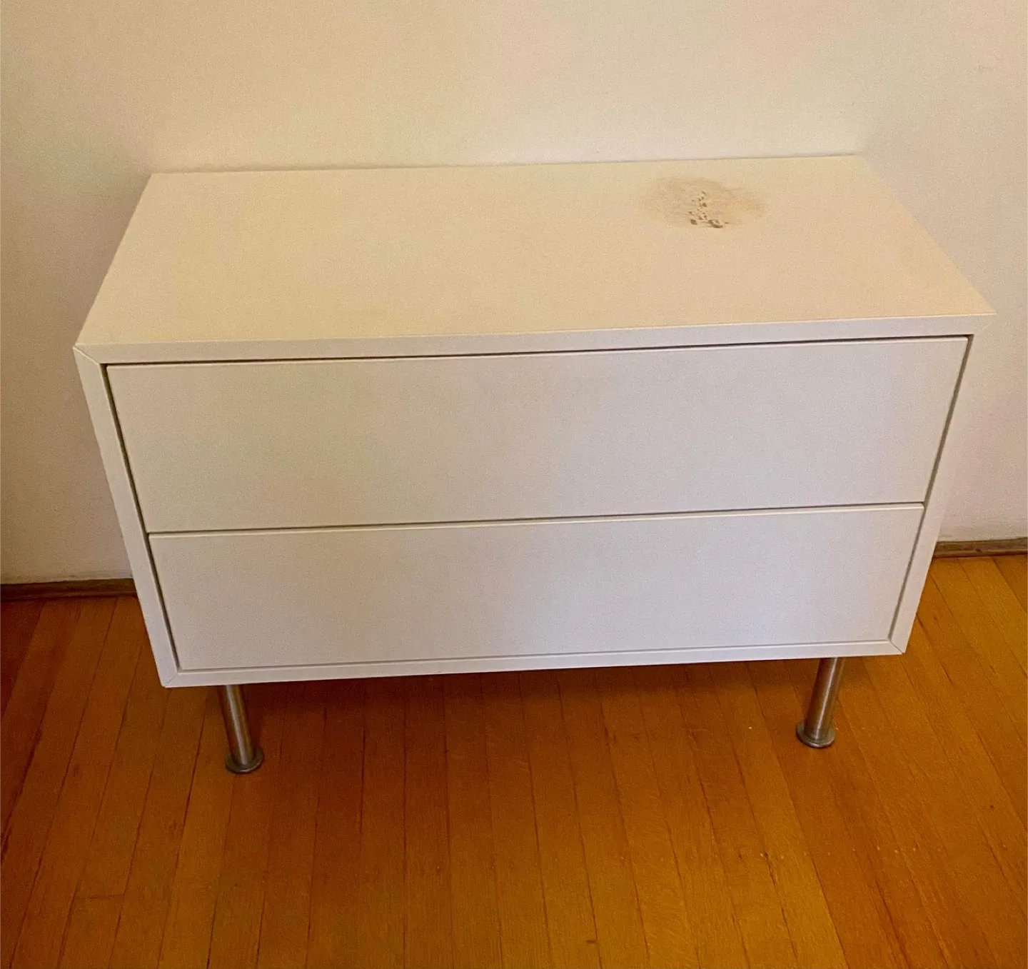White 2-Drawer Dresser