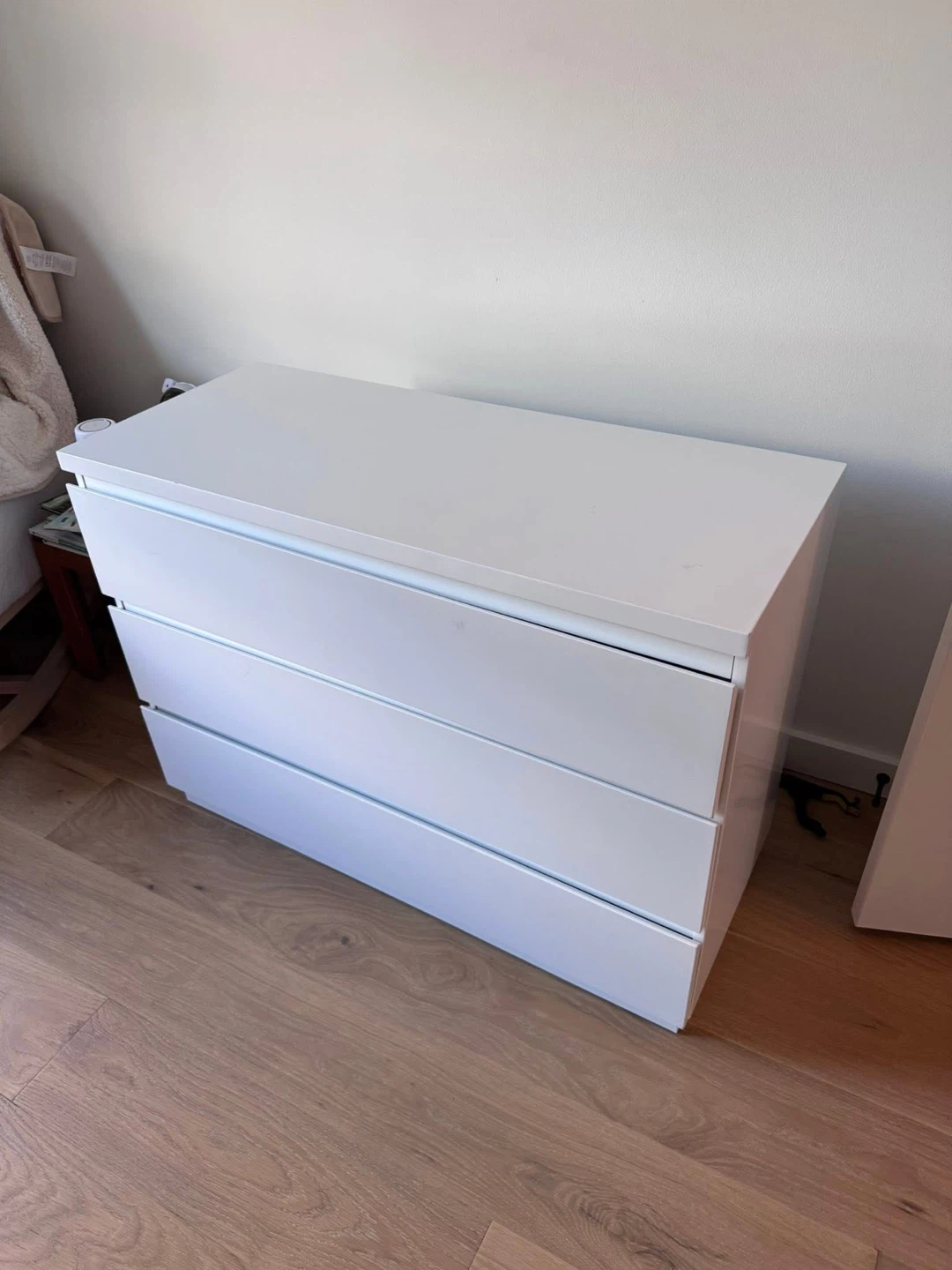 IKEA Malm 3-Drawer Dresser - White