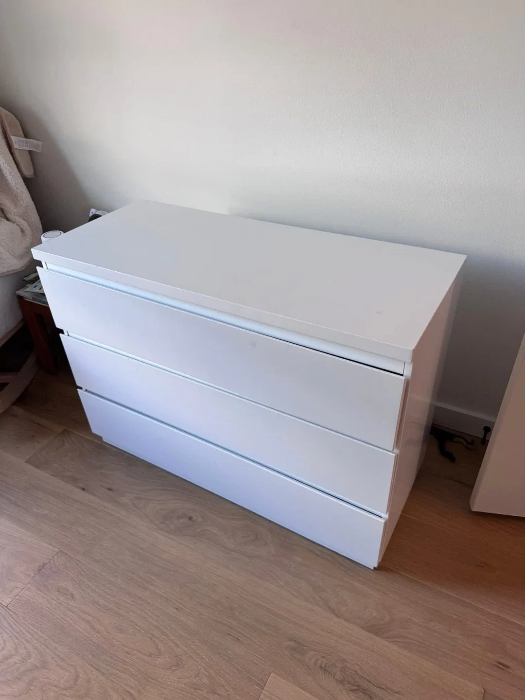 IKEA Malm 3-Drawer Dresser - White