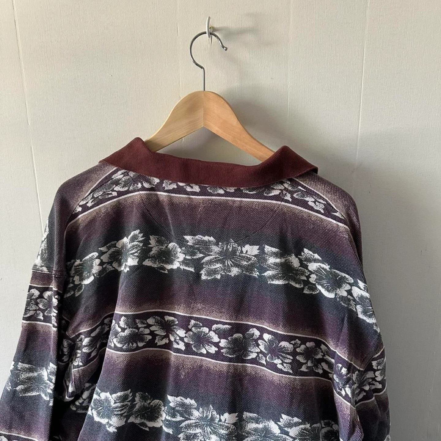 R&R Vintage Striped Long Sleeve Polo XL - photo 4