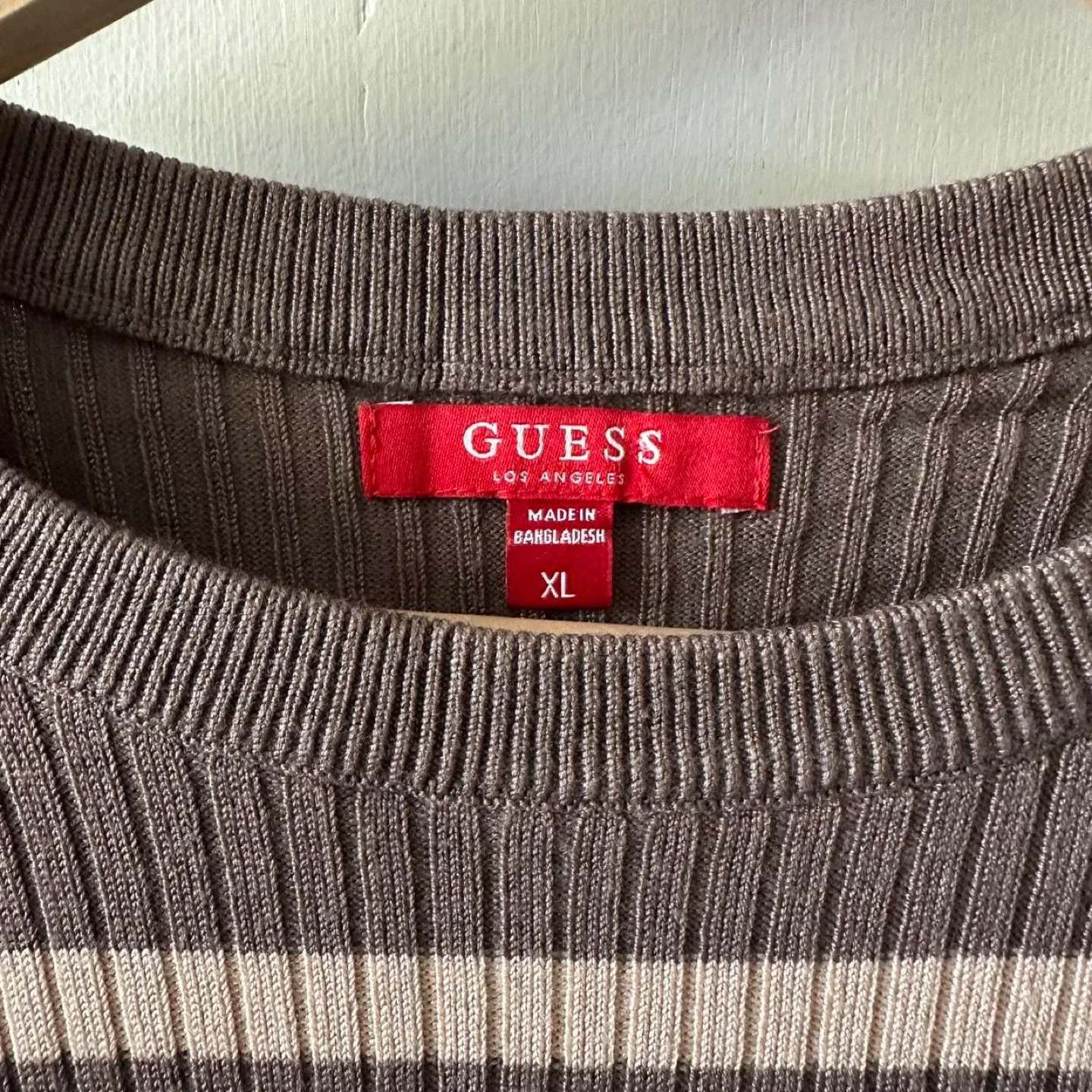 Guess Brown Striped Long Sleeve - Fits M image indicator(8)
