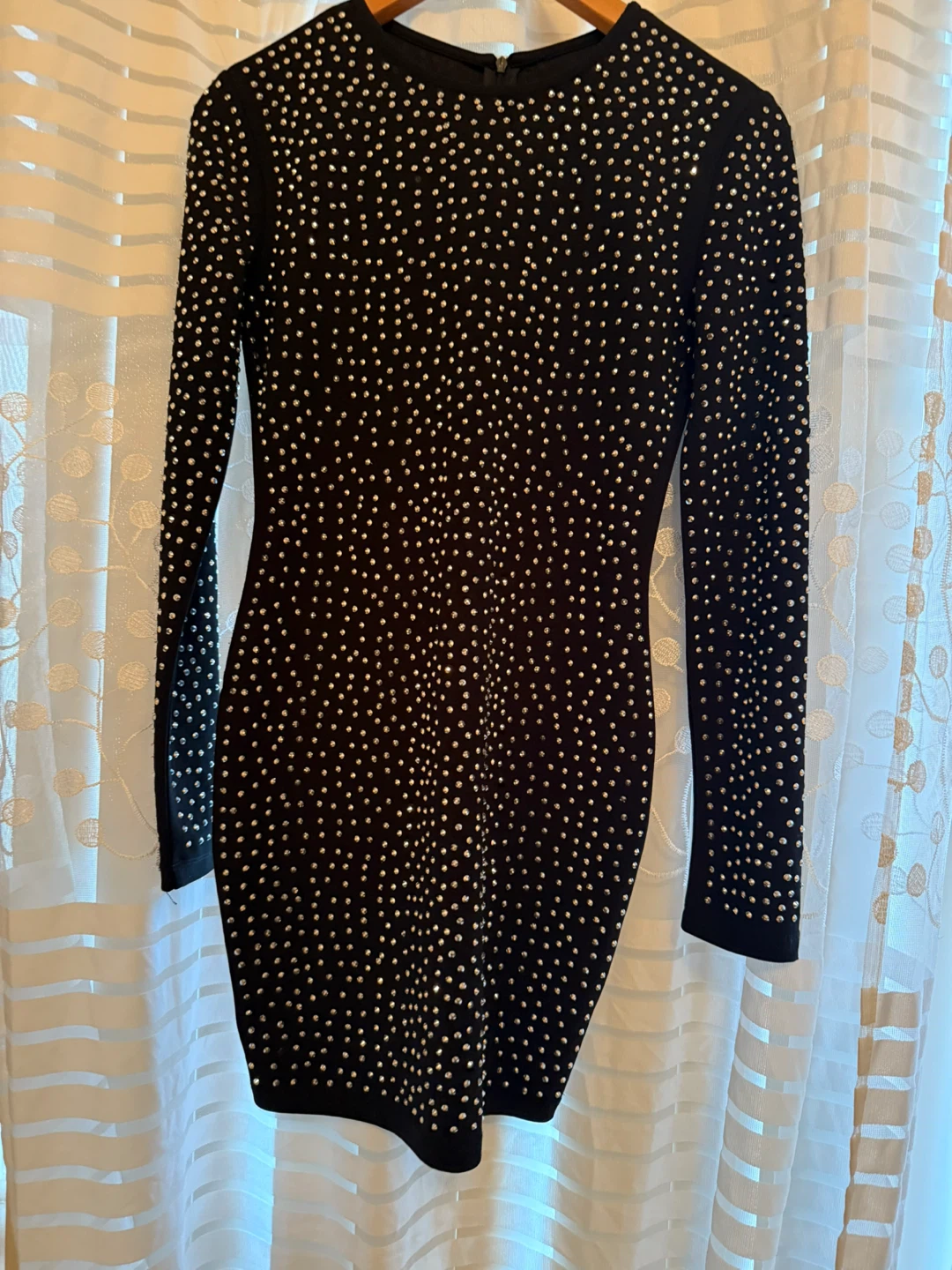 Black Long Sleeve Mini Dress - photo 2