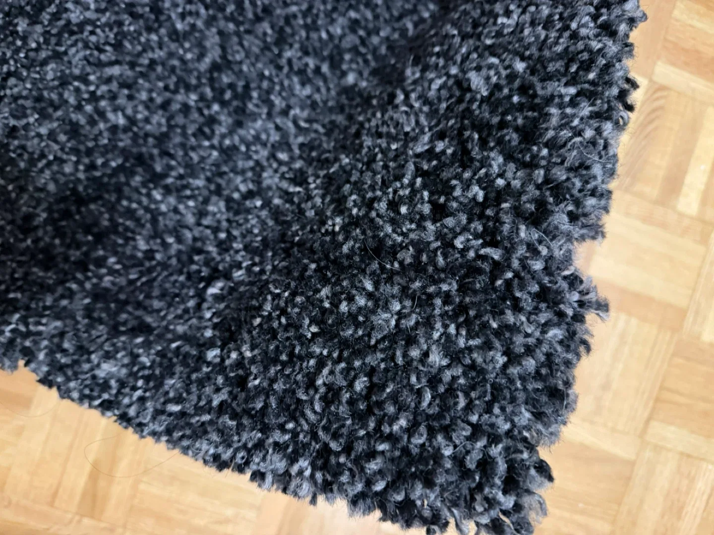Dark Grey Shag Rug