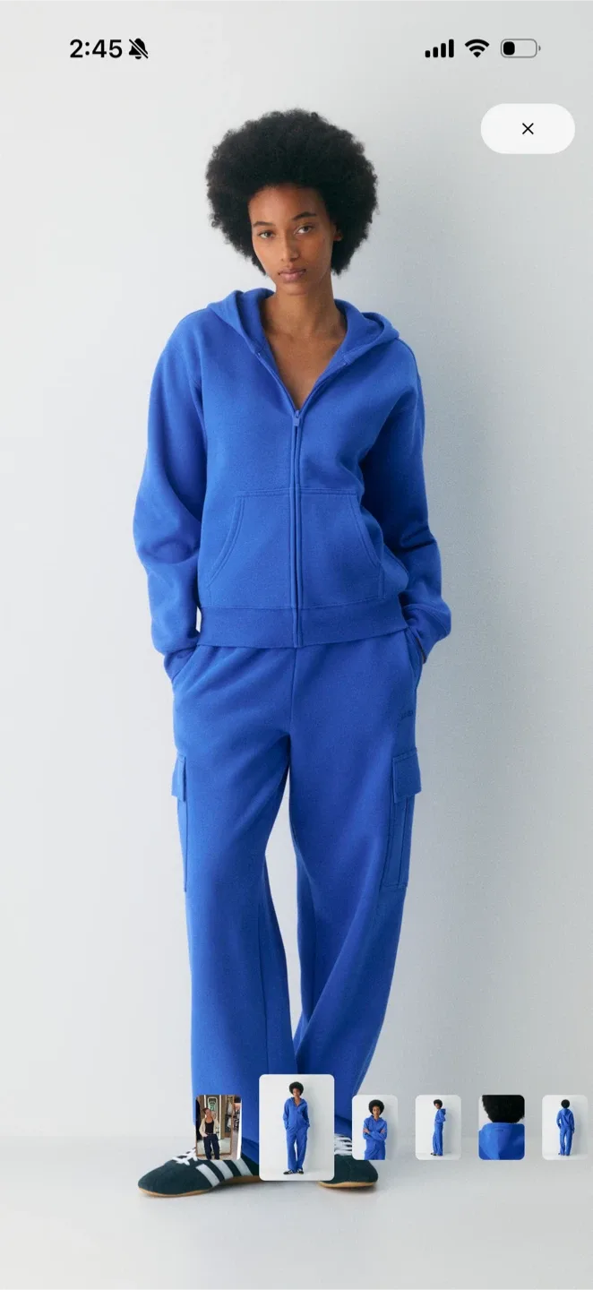 Aritzia Perfect Fit Blue SET with pants
