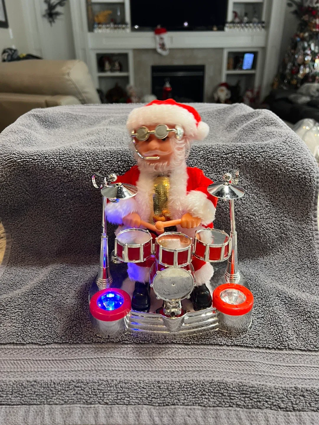Drumming Santa