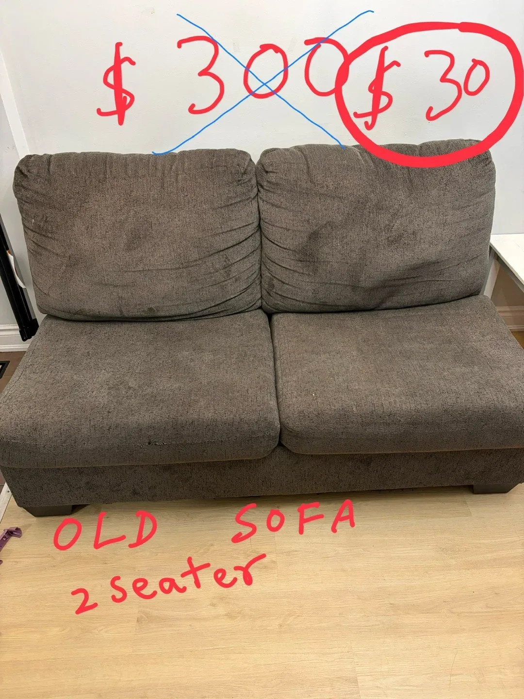 Used 2-Seater Sofa - $30