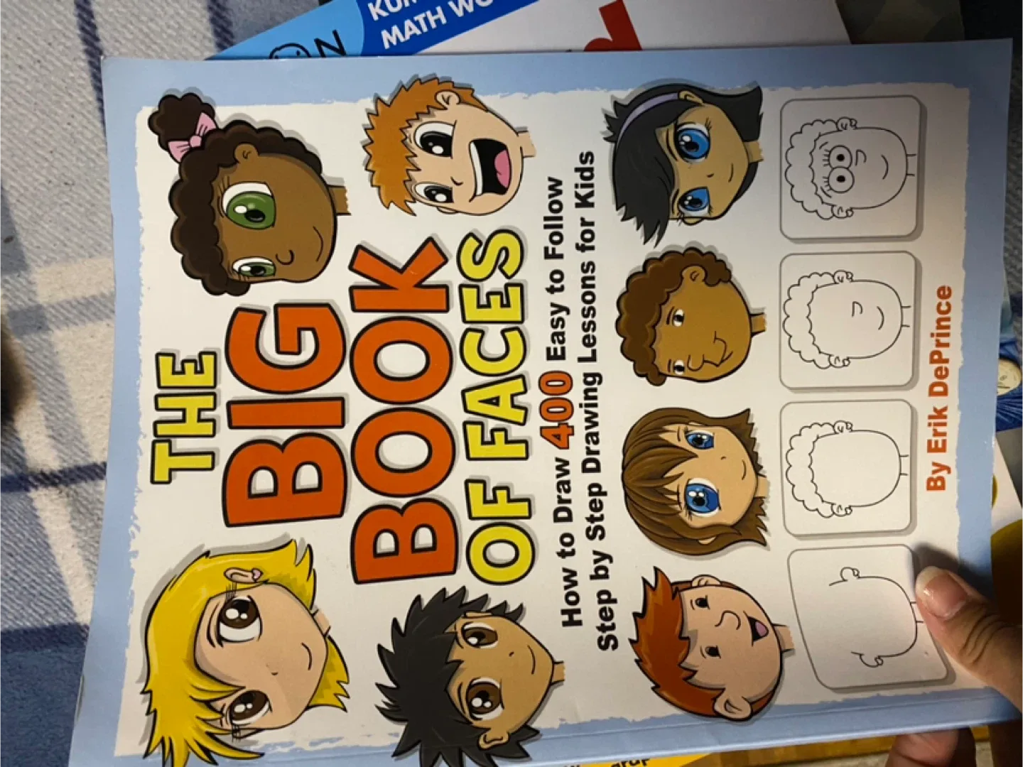 Kumon Grade 5 Word Problems & Faces Drawing Book