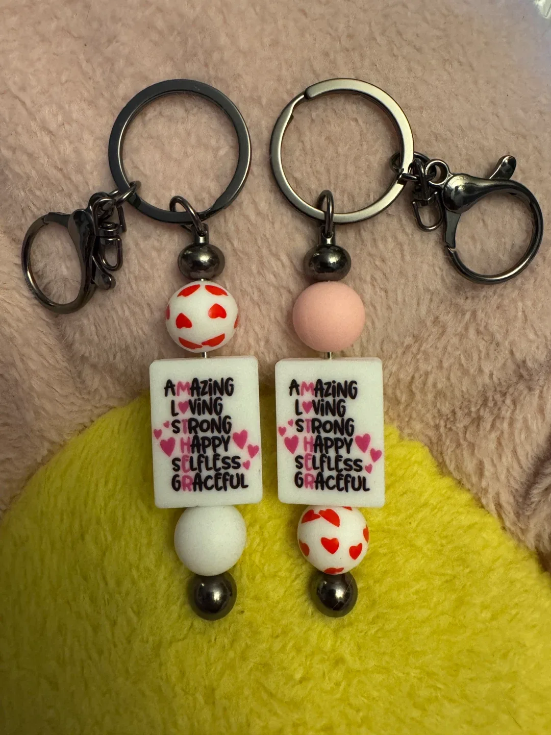 Handmade Beaded Keychains - Mother ❤️