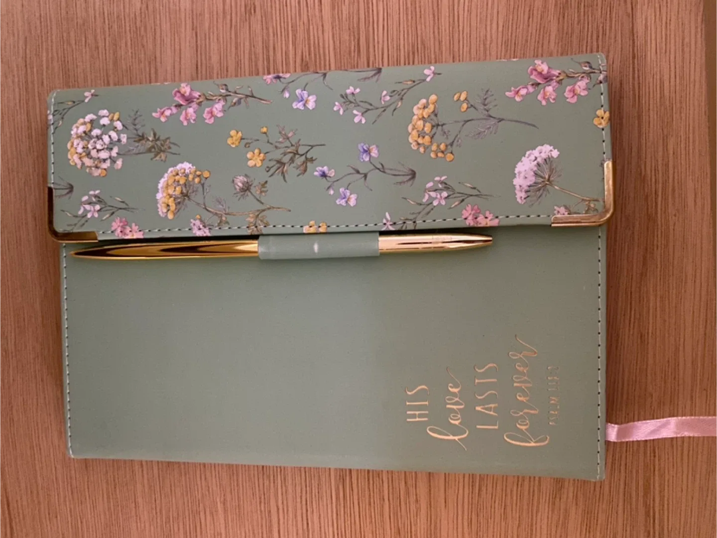 Floral Journal with Pen bible verse