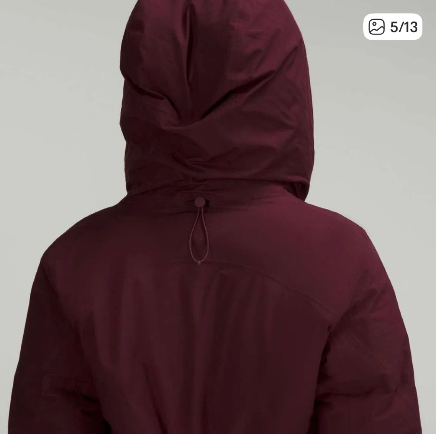 New Lululemon Sleet Street Long Jacket - Cassis image indicator(5)