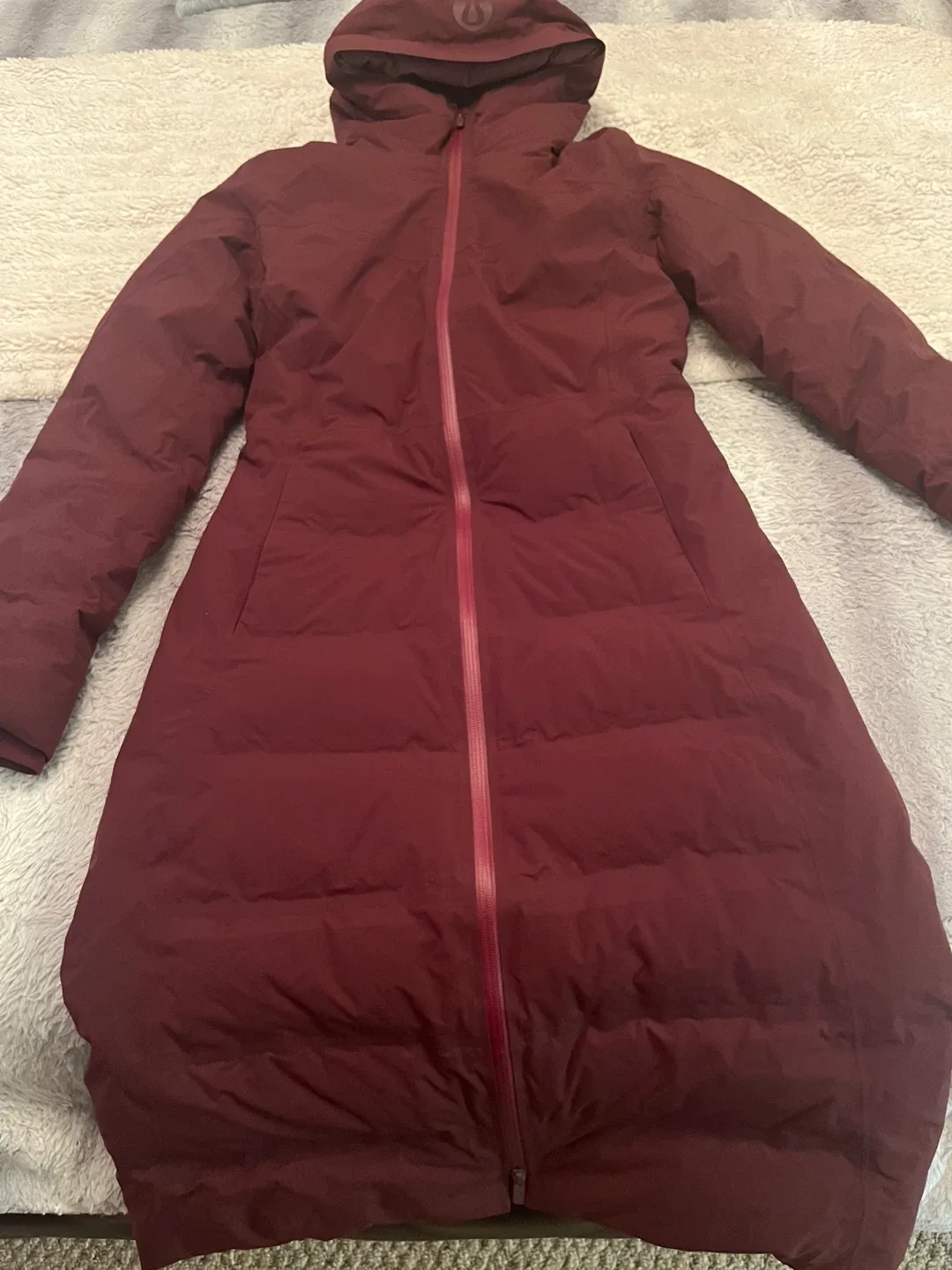 New Lululemon Sleet Street Long Jacket - Cassis image indicator(9)