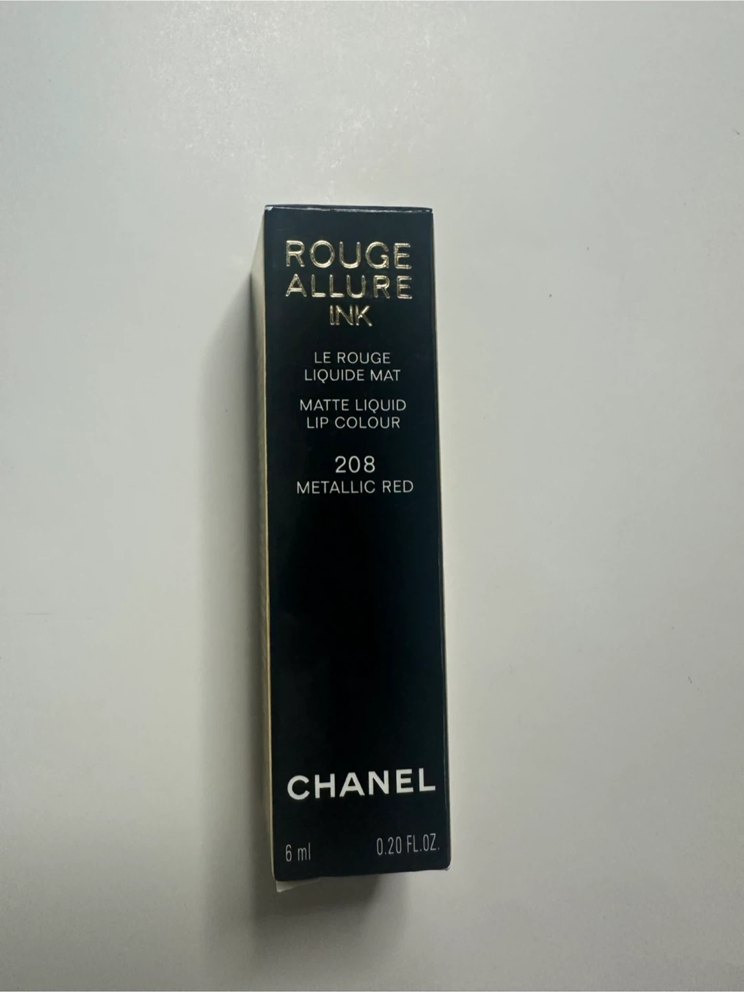 Chanel Rouge Allure Ink 208 Metallic Red Lip Colour - photo 3