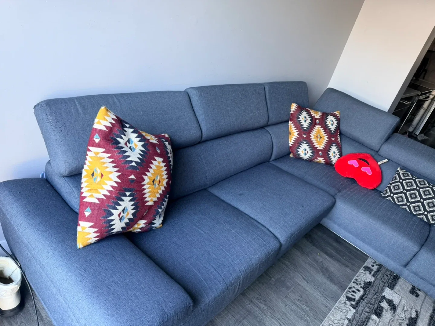 Grey Sectional Sofa - Used Condition
