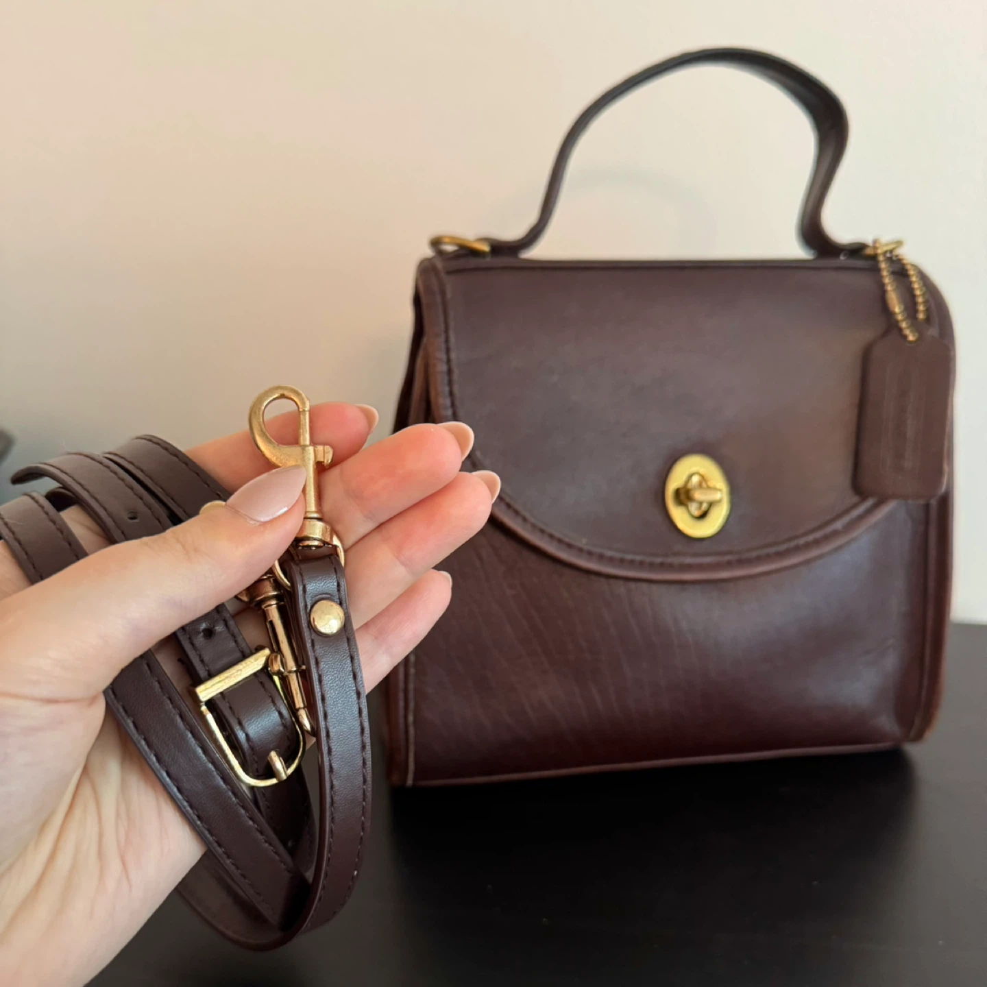 Vintage Coach Regina bag 9983 - Mahogany - photo 2